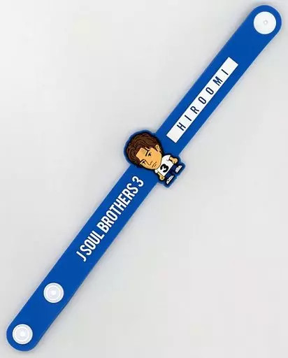 Third Gen J Soul Brothers Hiroomi Tosaka Blue Rubber Bracelet 8in Prize
