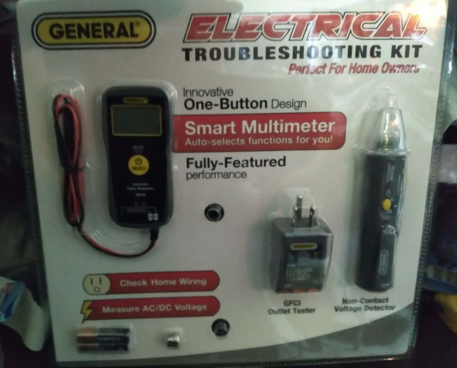 General Electrical Troubleshooting Kit Smart Multimeter + Voltage Tester + GFCI
