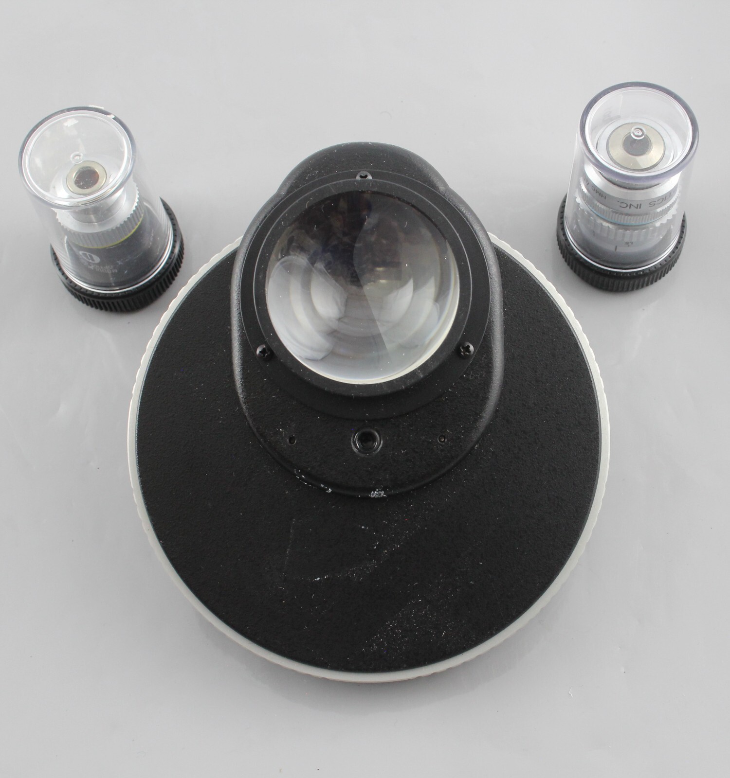 Nikon Hoffman Modulation Contrast Condenser Objective Set Diaphot Microscope