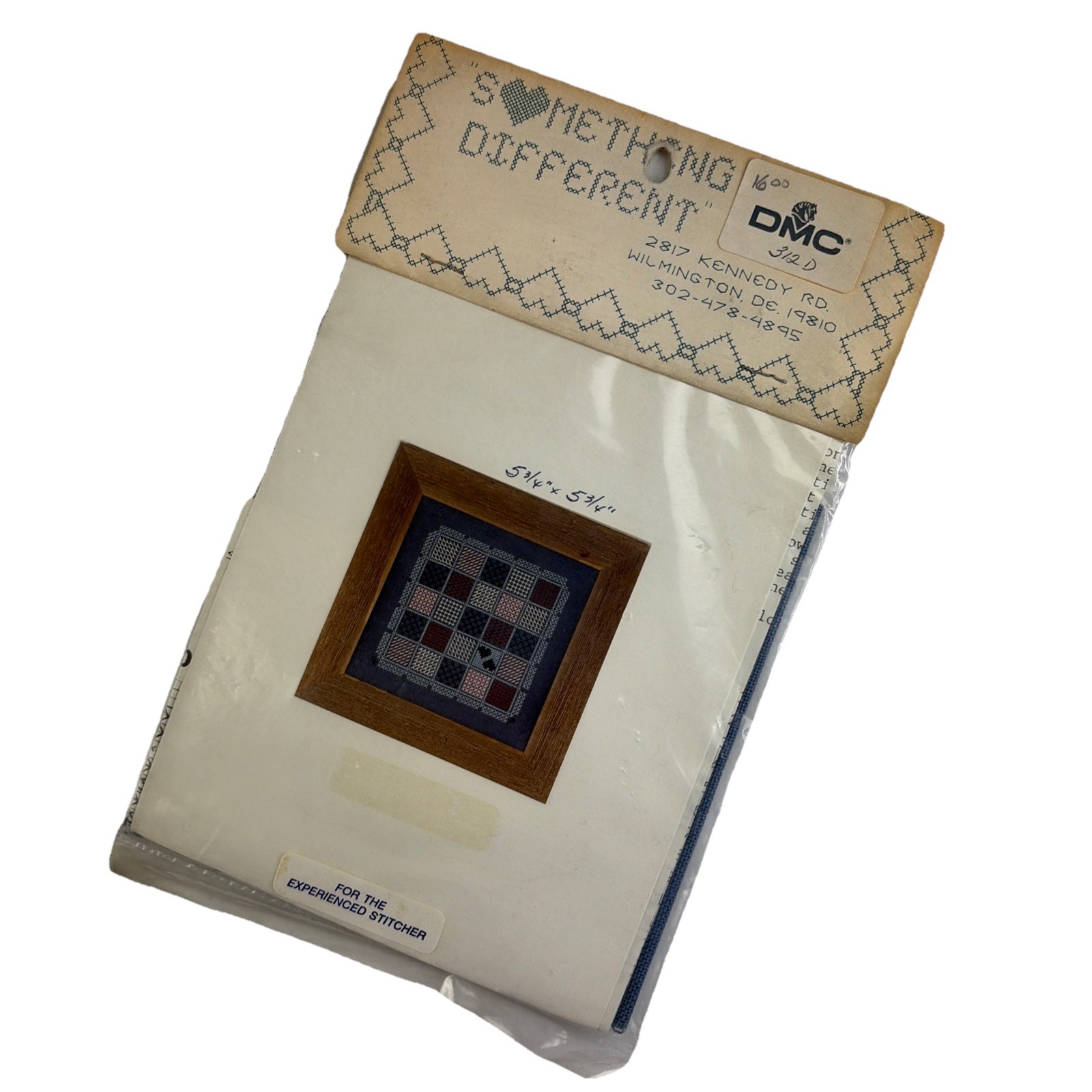 Something Different Cross Stitch Kit # 312 D Diane Evans 5.75" x 5.75"