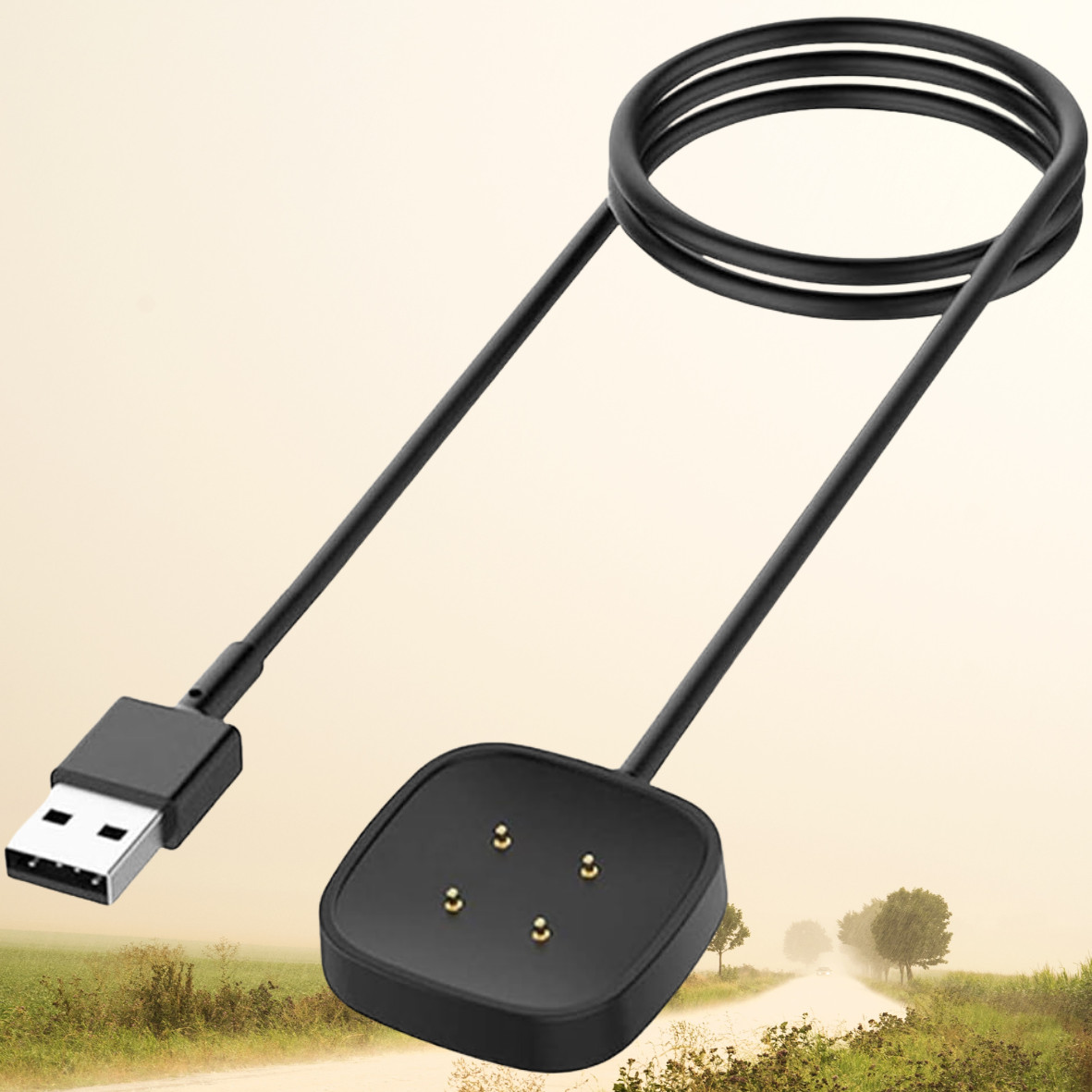 Wireless Charger For Fitbit Sense / Versa 3 Watch USB Fast Charging Dock Cable