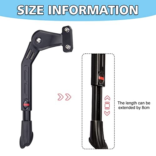 Adjustable Rear Bike Kickstand Aluminium Alloy Kick stand Fits Rear Kickstand