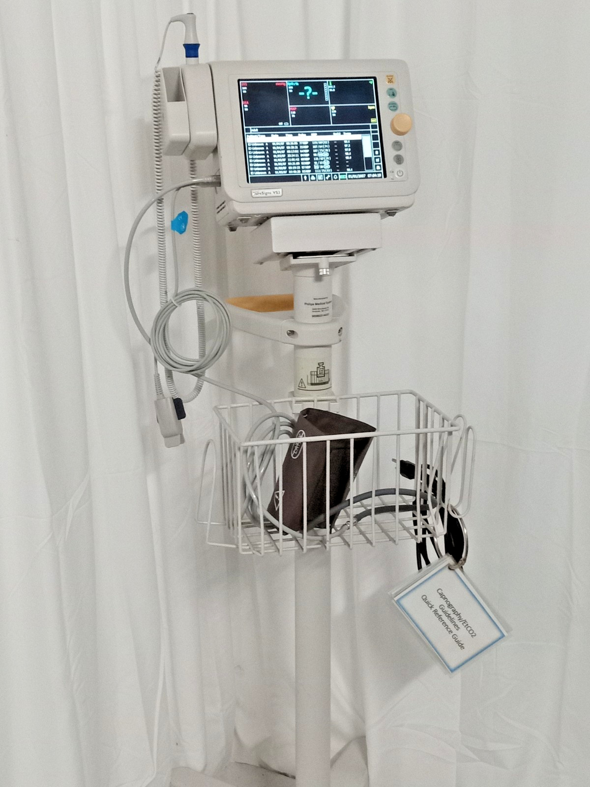 Philips SureSigns VS3 New NIBP SpO2 SureTemp Wi-Fi LAN Rolling Stand **$40 SHIP