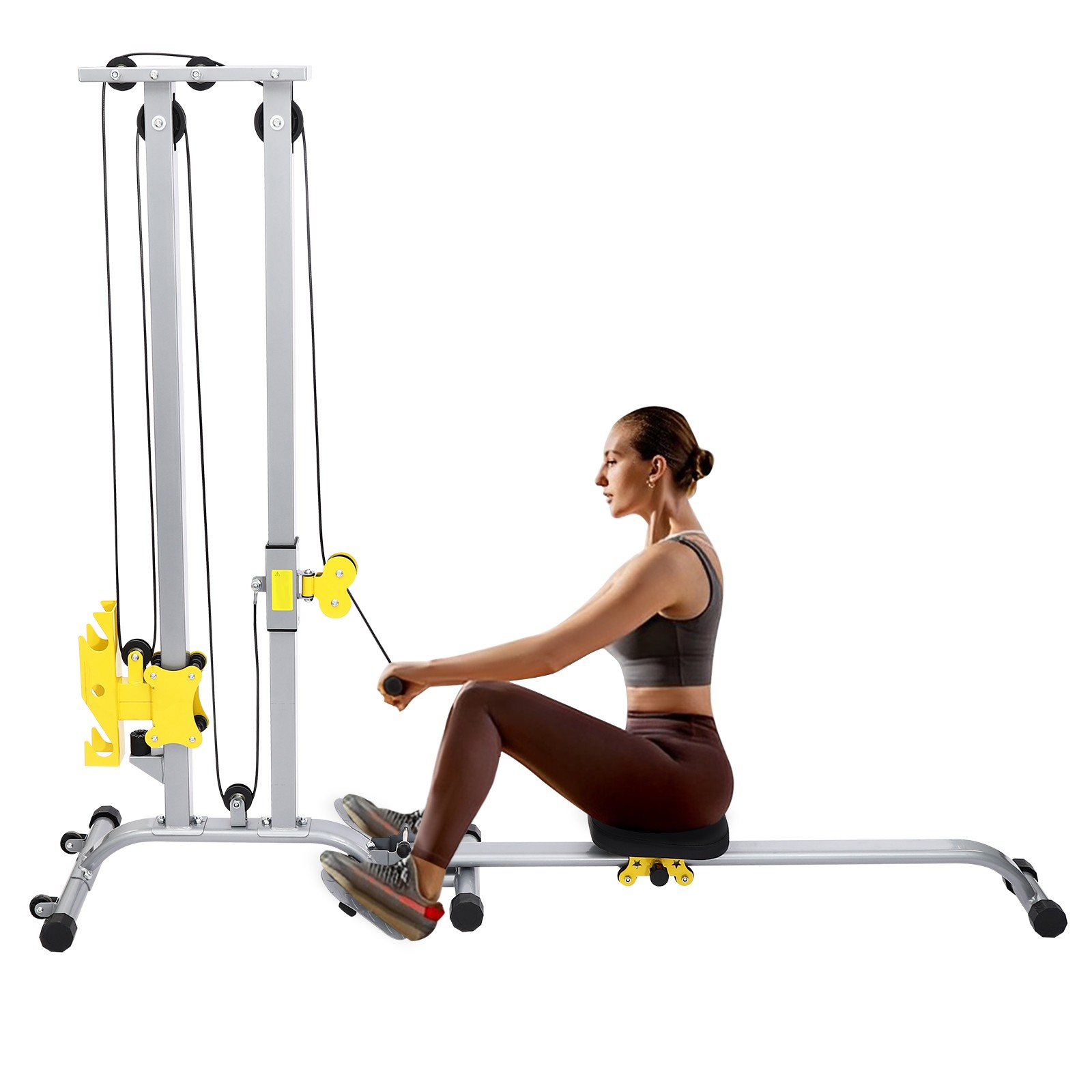 Low Row Cable Fitness Exercise Body Workout Strength Training Bar Machine