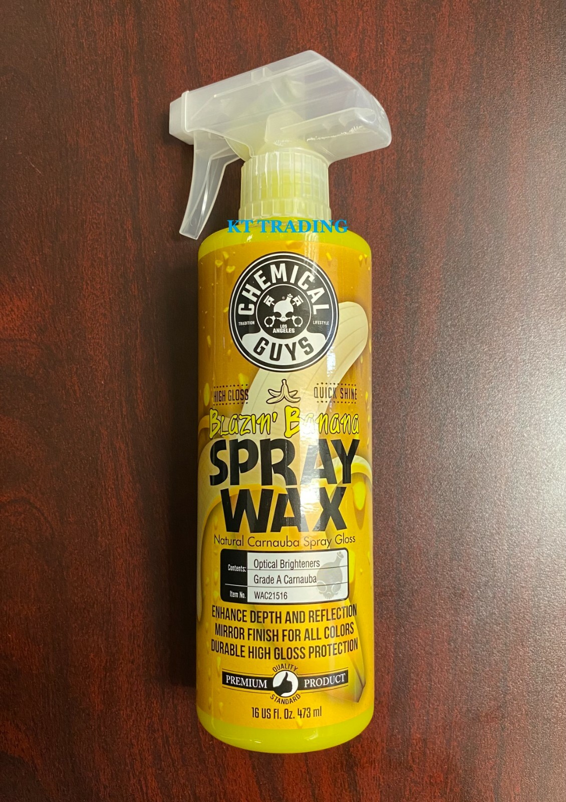 Chemical Guys Car Truck Blazin' Banana SPRAY WAX Natural Carnauba Gloss 16oz