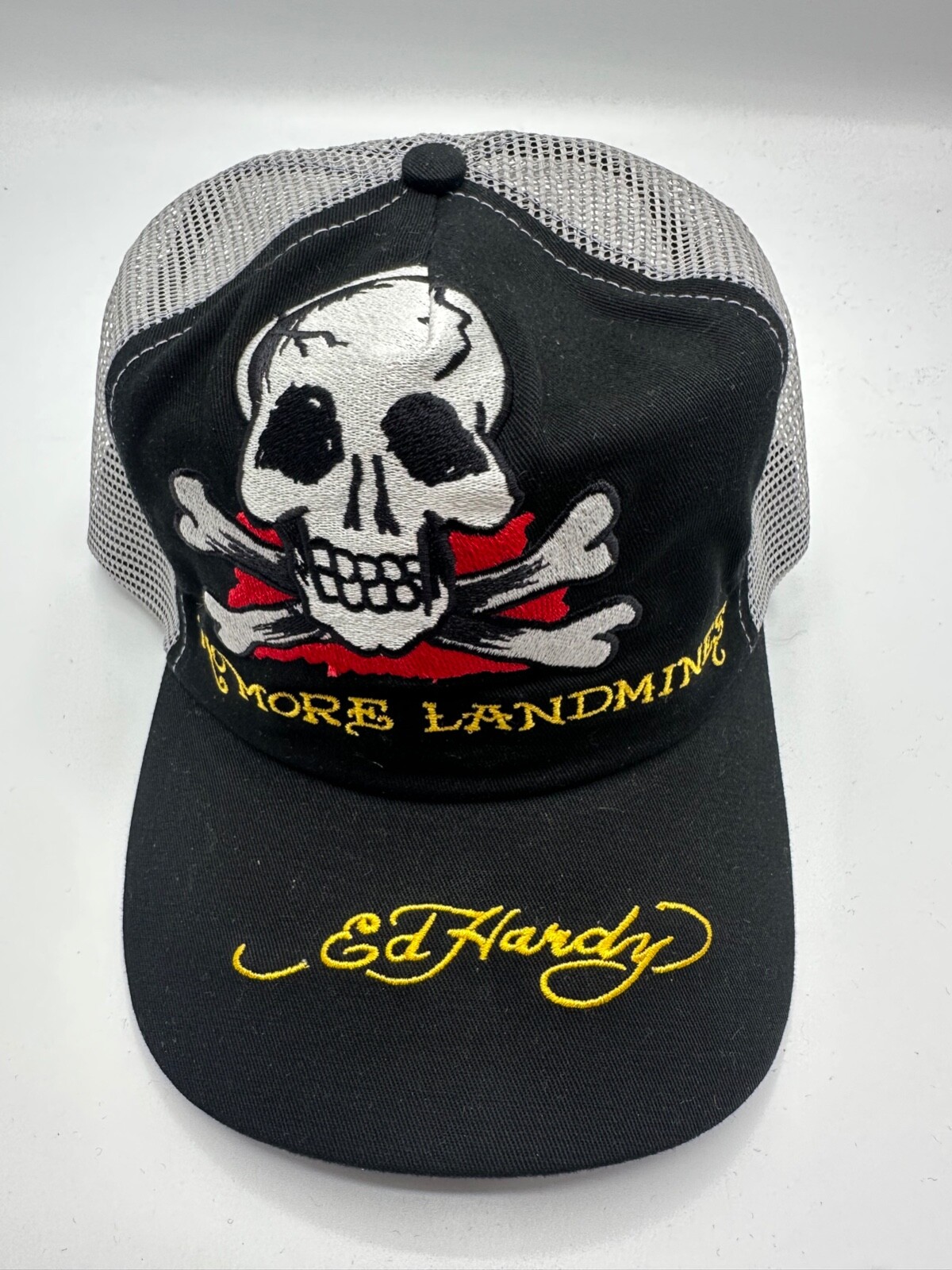 Ed Hardy Logo Black Music Mens Adult Cotton Trucker Cap Hat