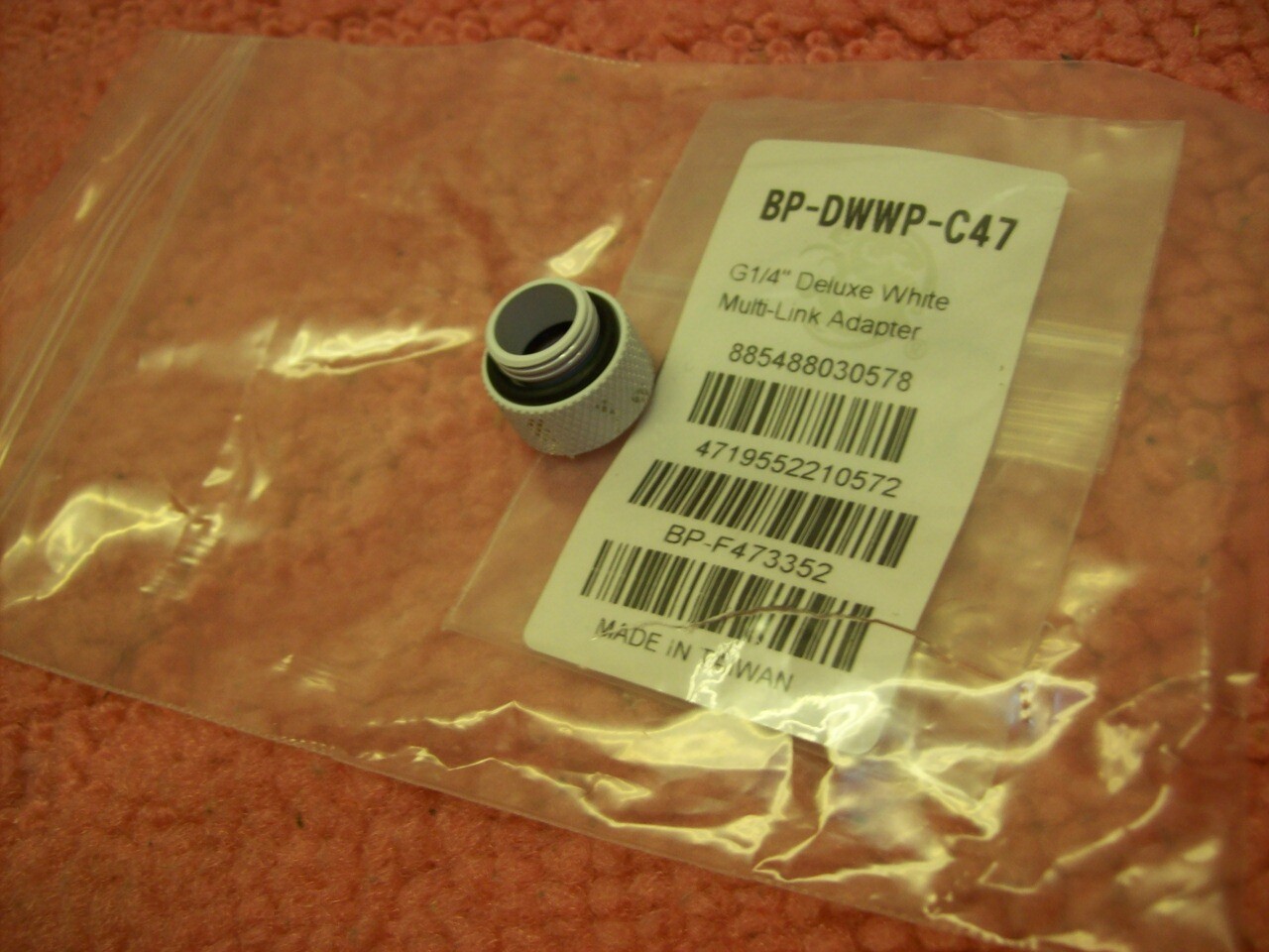 Bitspower BP-DWWP-C47 Bitspower Deluxe White Multi-Link Adapter, open, Free ship