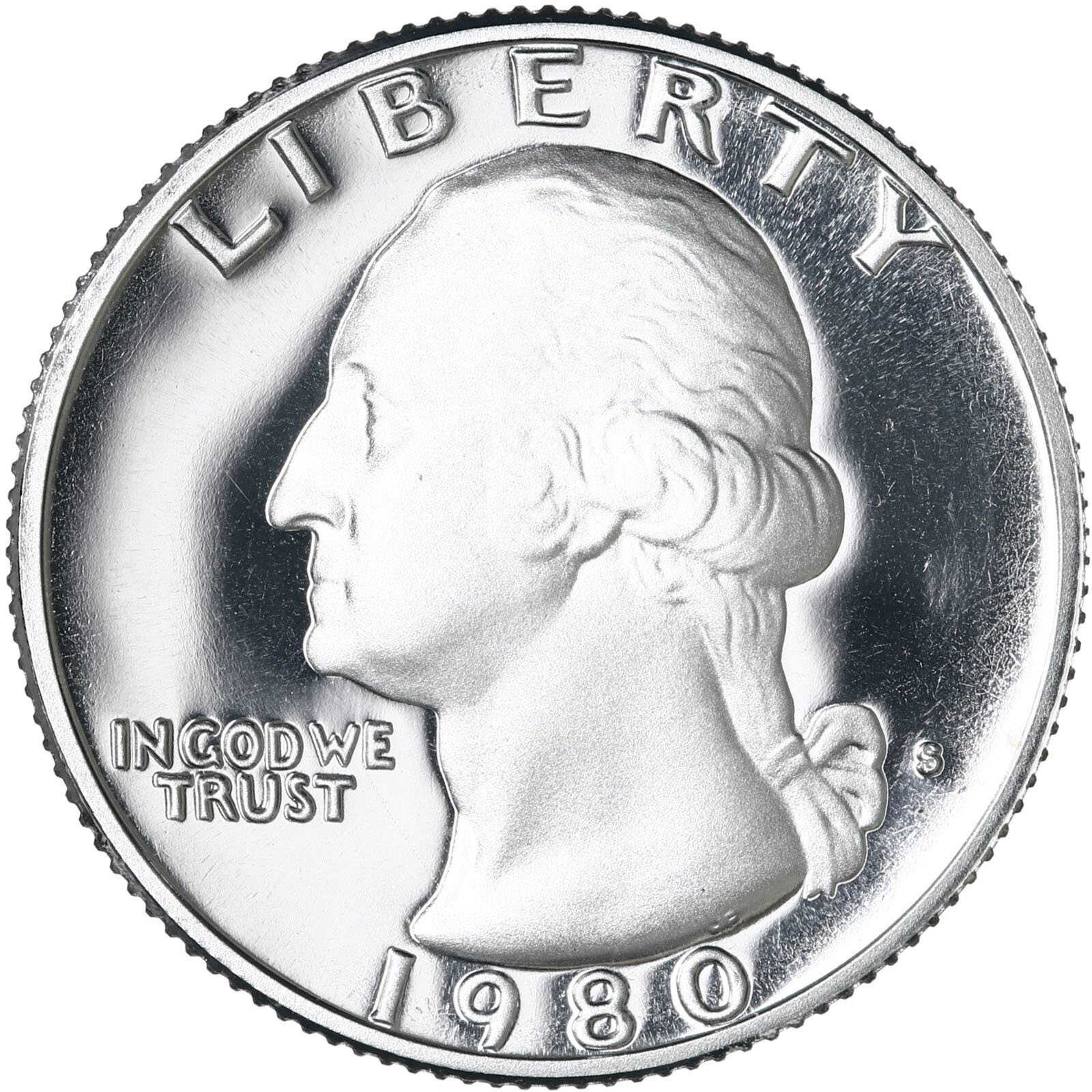 1980 S Washington Quarter Gem DCam Proof CN-Clad