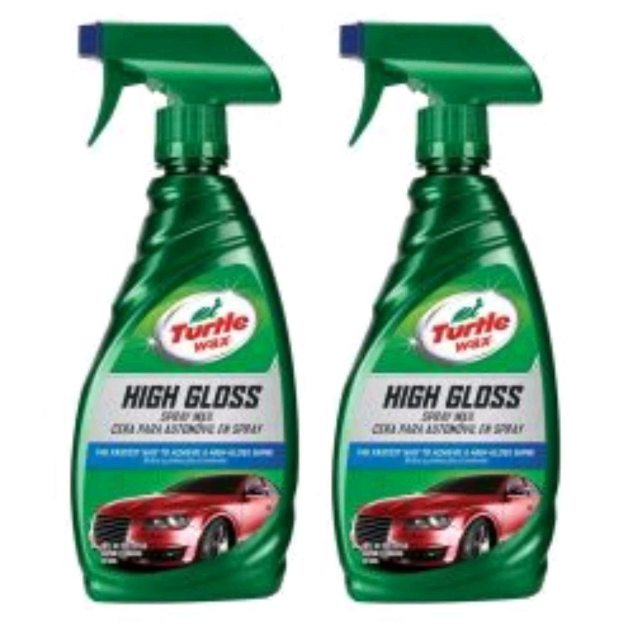 Turtle Wax High Gloss Spray Wax 16oz Lot of 2 Bottles Car Shine Polish Detail