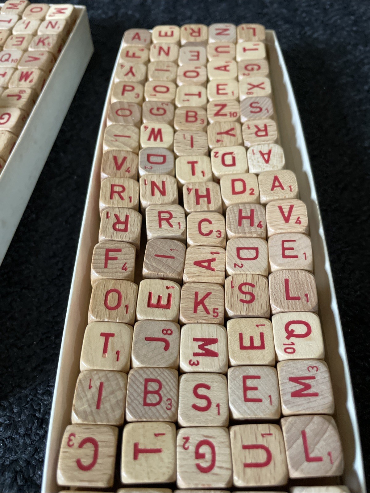 Vintage Complete Set 75 RSVP Scrabble Tiles