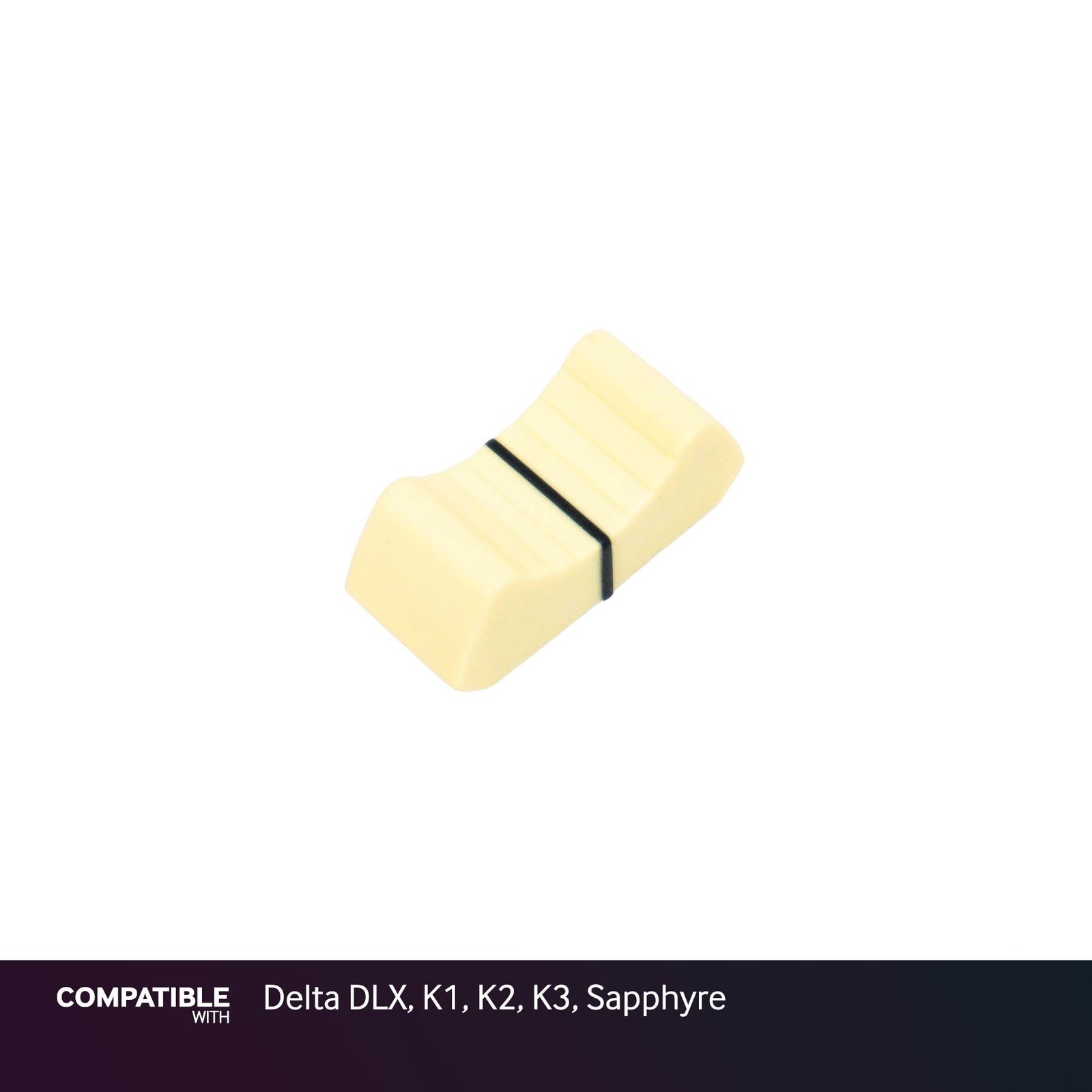 Soundcraft Yellow Fader Cap for Delta DLX, K1, K2, K3, Sapphyre