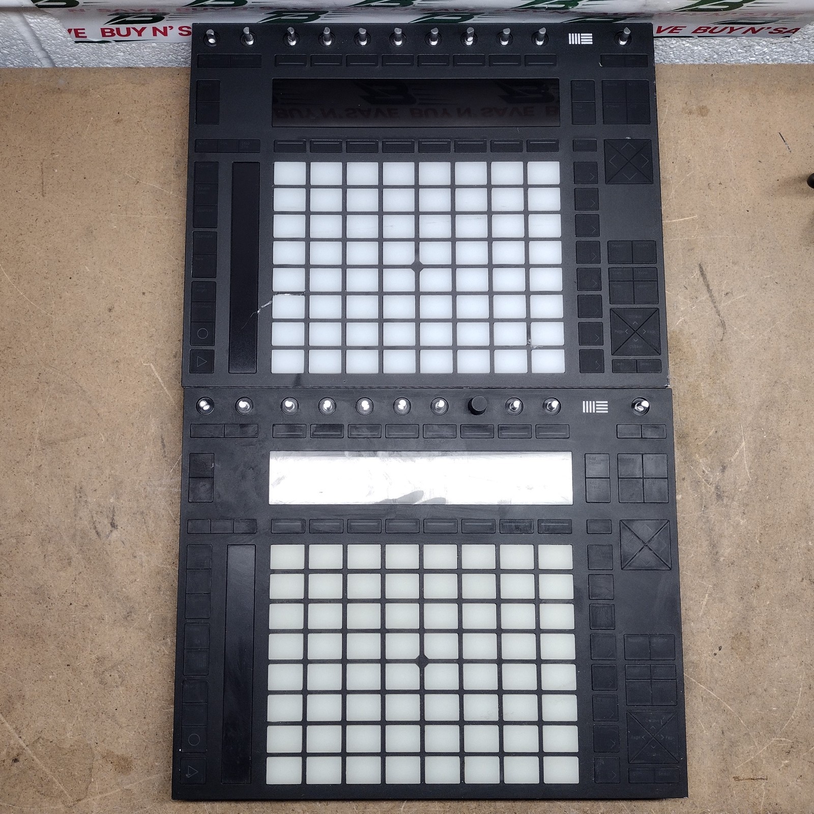 Lot of 2- Ableton Push 2 HWPU02 MIDI Controller -No Knobs & Loose PwrBttn- PARTS