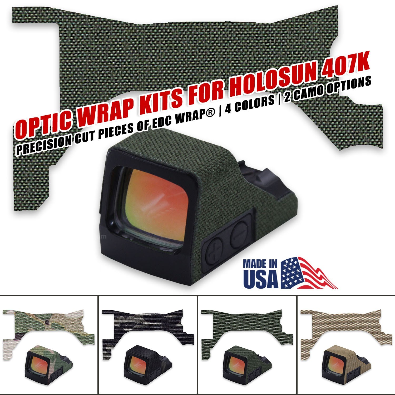 EDC Wrap® - Optic Wrap Kit - Cordura (500D) - Holosun 407K