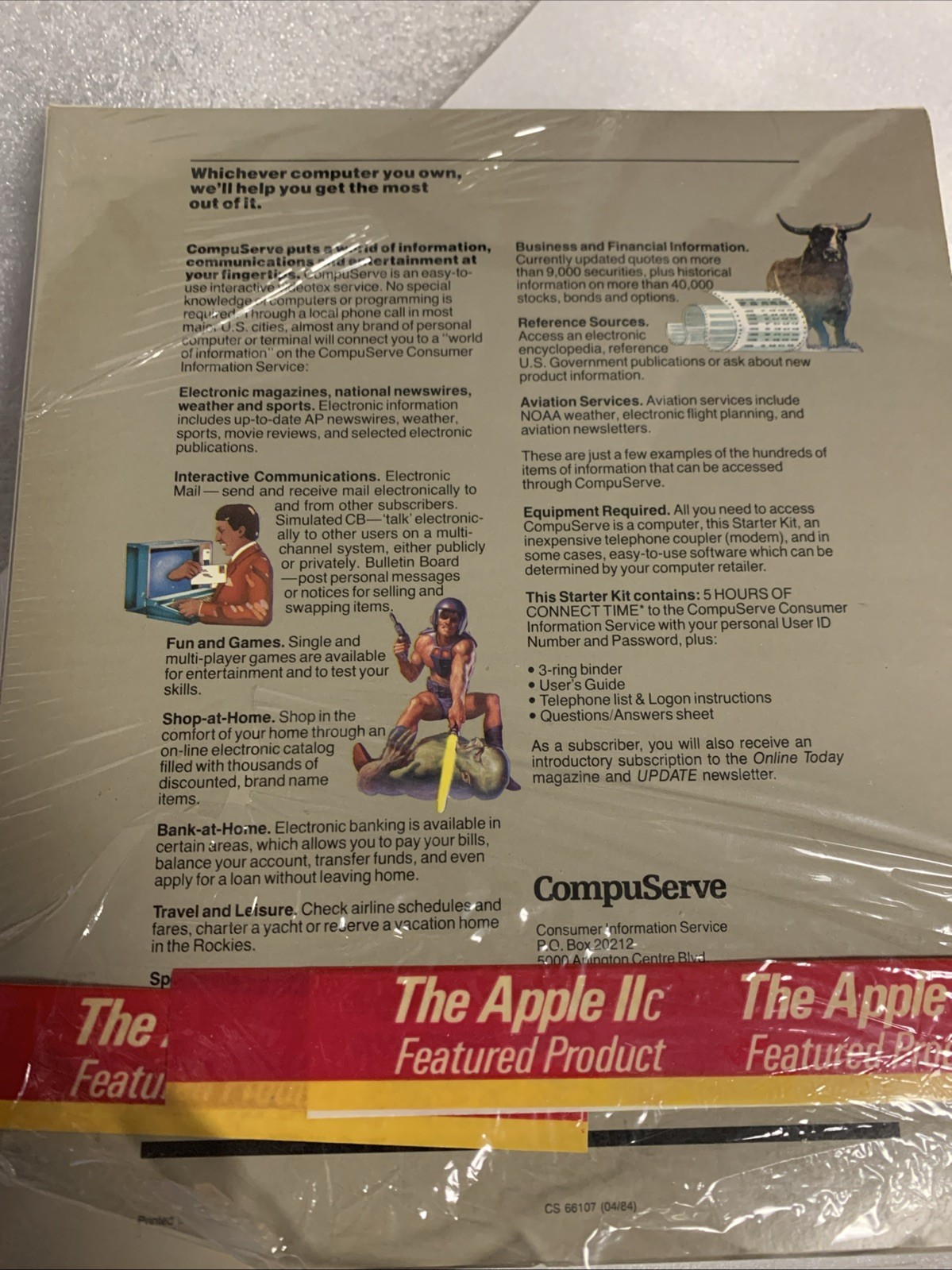 CompuServe Start Kit Binder & Sleeve Consumer Inforamtion Service The Source/AOL