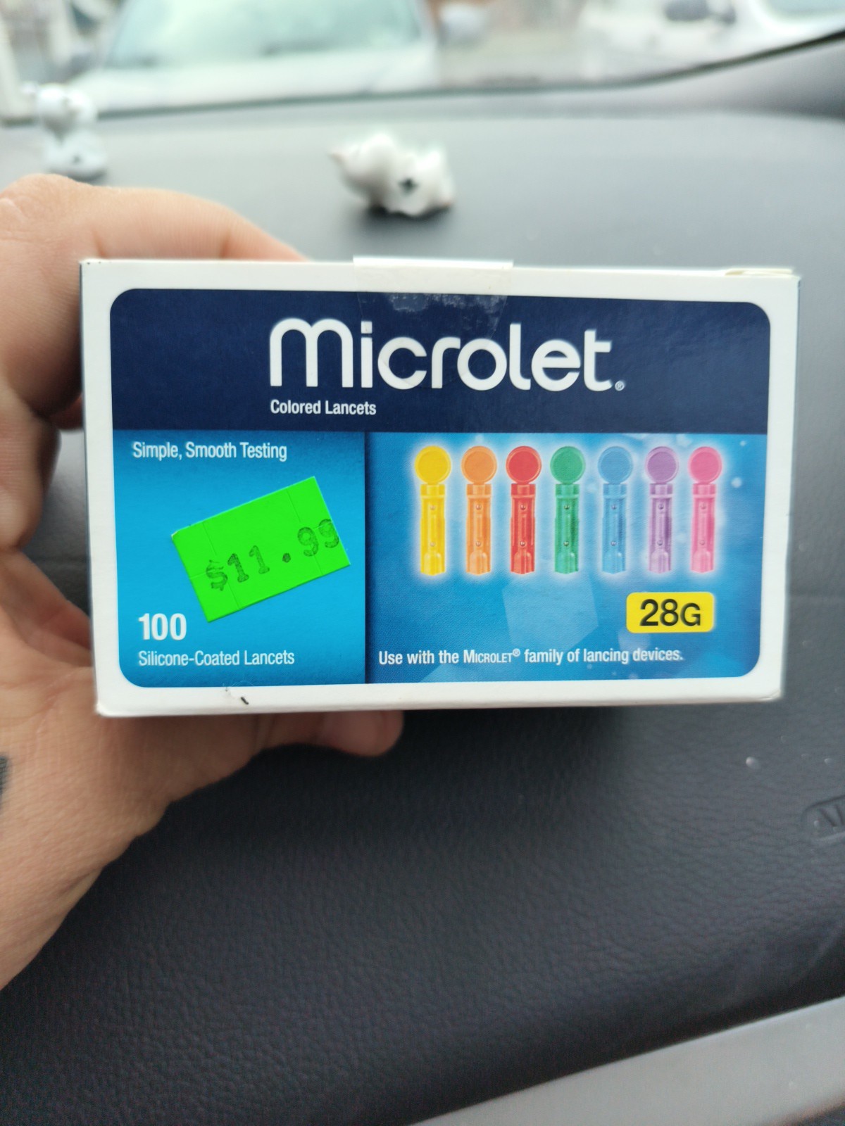 Microlet Colored Lancets 100 Each