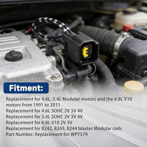 Modular Ignition Coil Connector Pigtail Plug Replacement for 4.6L 5.4L 6.8L