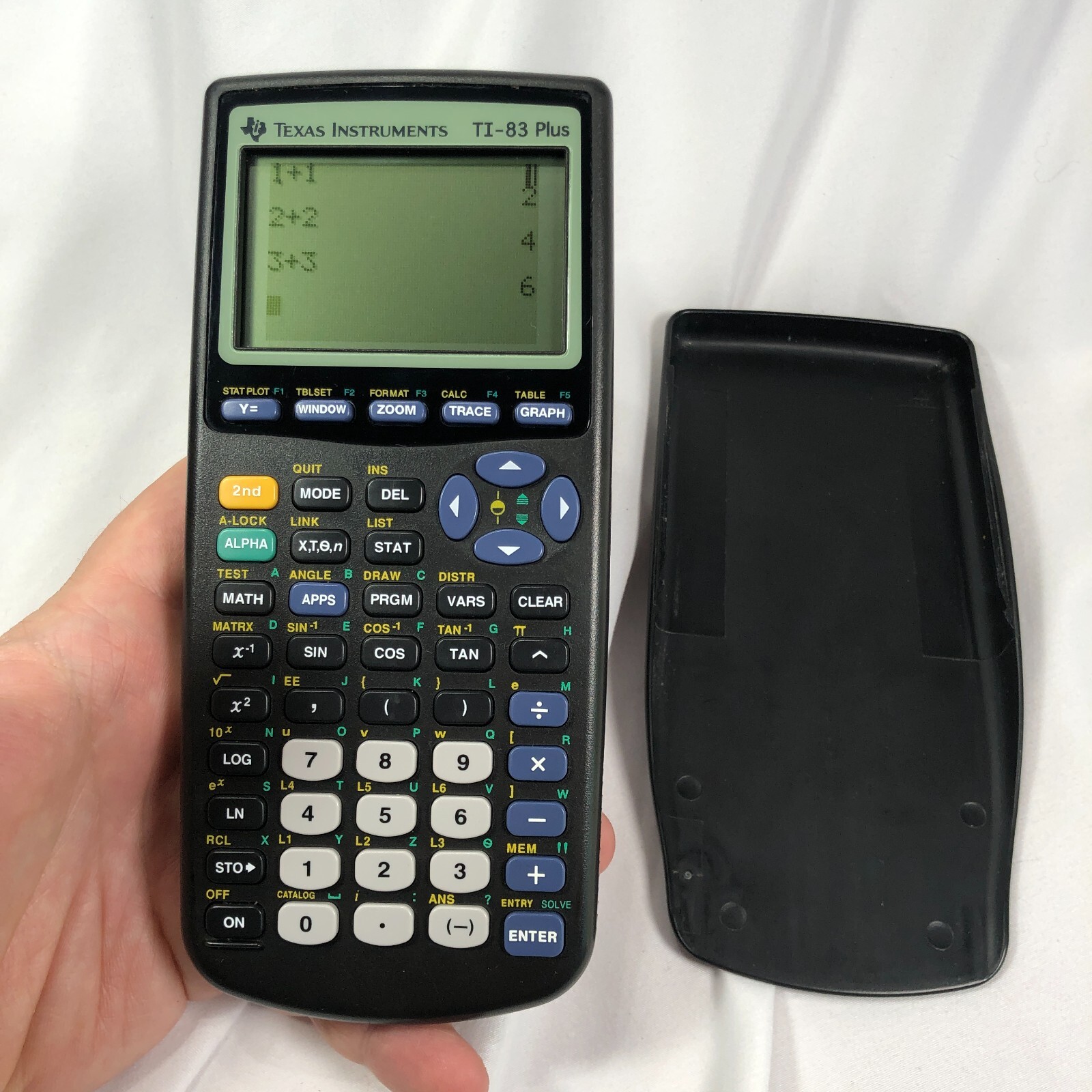 Texas Instruments TI-83 Plus Graphing Calculator with Cover *READ: SMALL PIXELS*