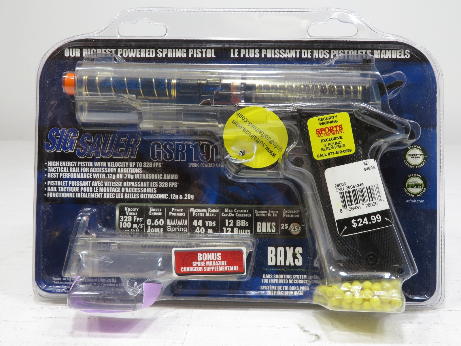 Softair 28006 Sig Sauer GSR 1911 NIB