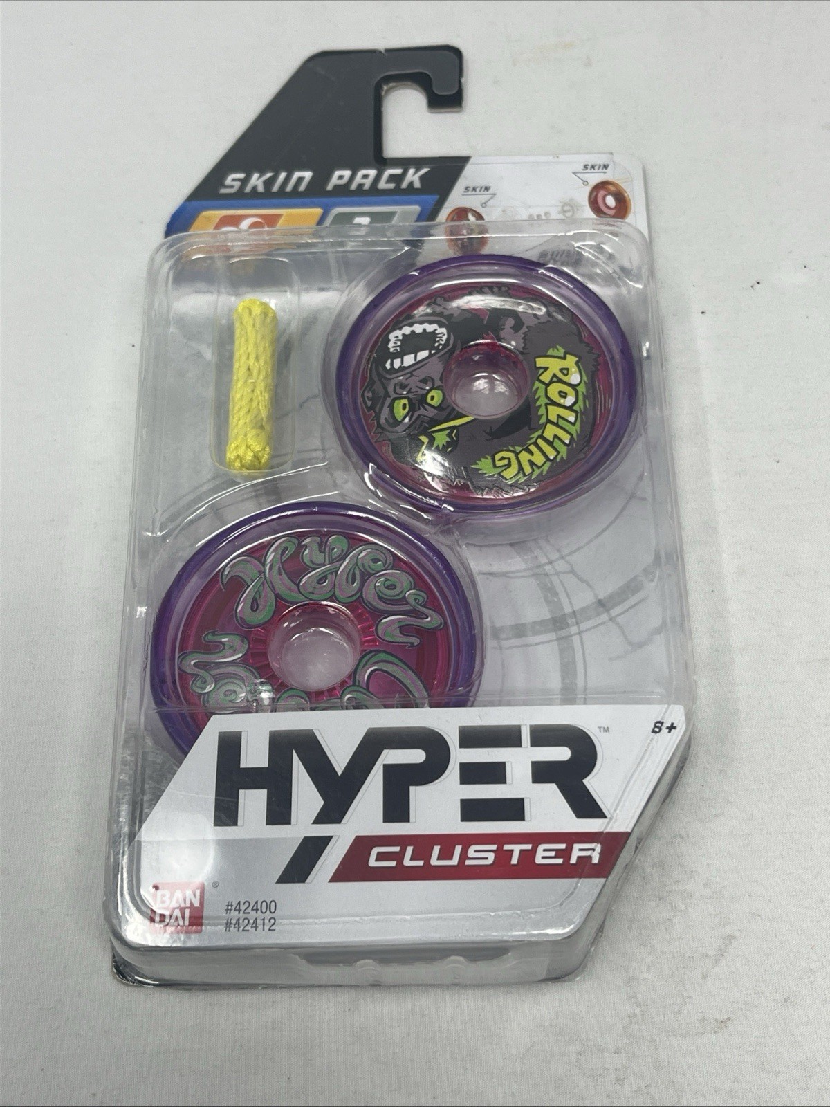 Hyper Cluster Yo-Yo Skin Pack, Rolling Stamina Build and Customize Ban Dai New!