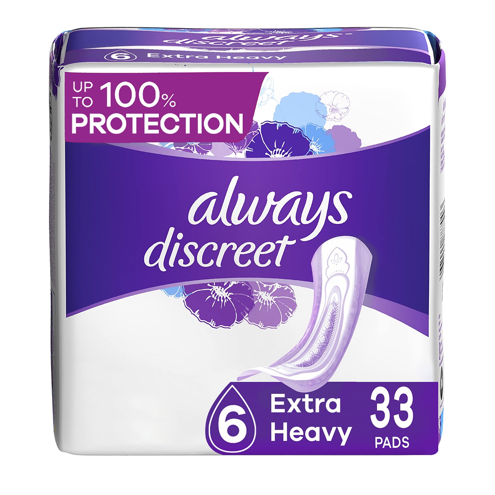 Incontinence Pads for Women and Postpartum Pads Extra Heavy 33 CT up to 100% ...