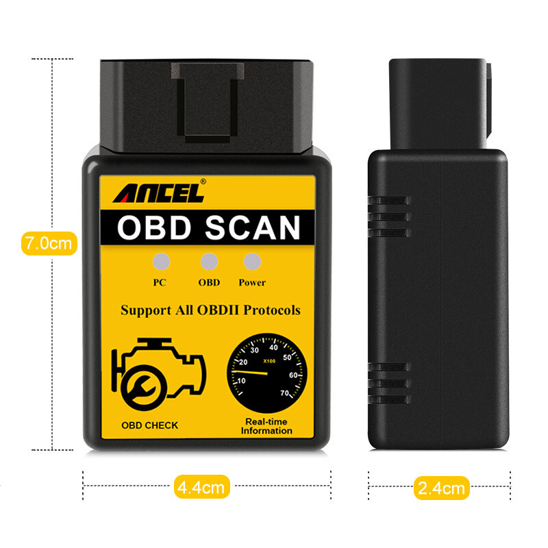 Bluetooth OBD2 Car Diagnostic Scanner Check Engine Fault Code Reader Tool ELM327