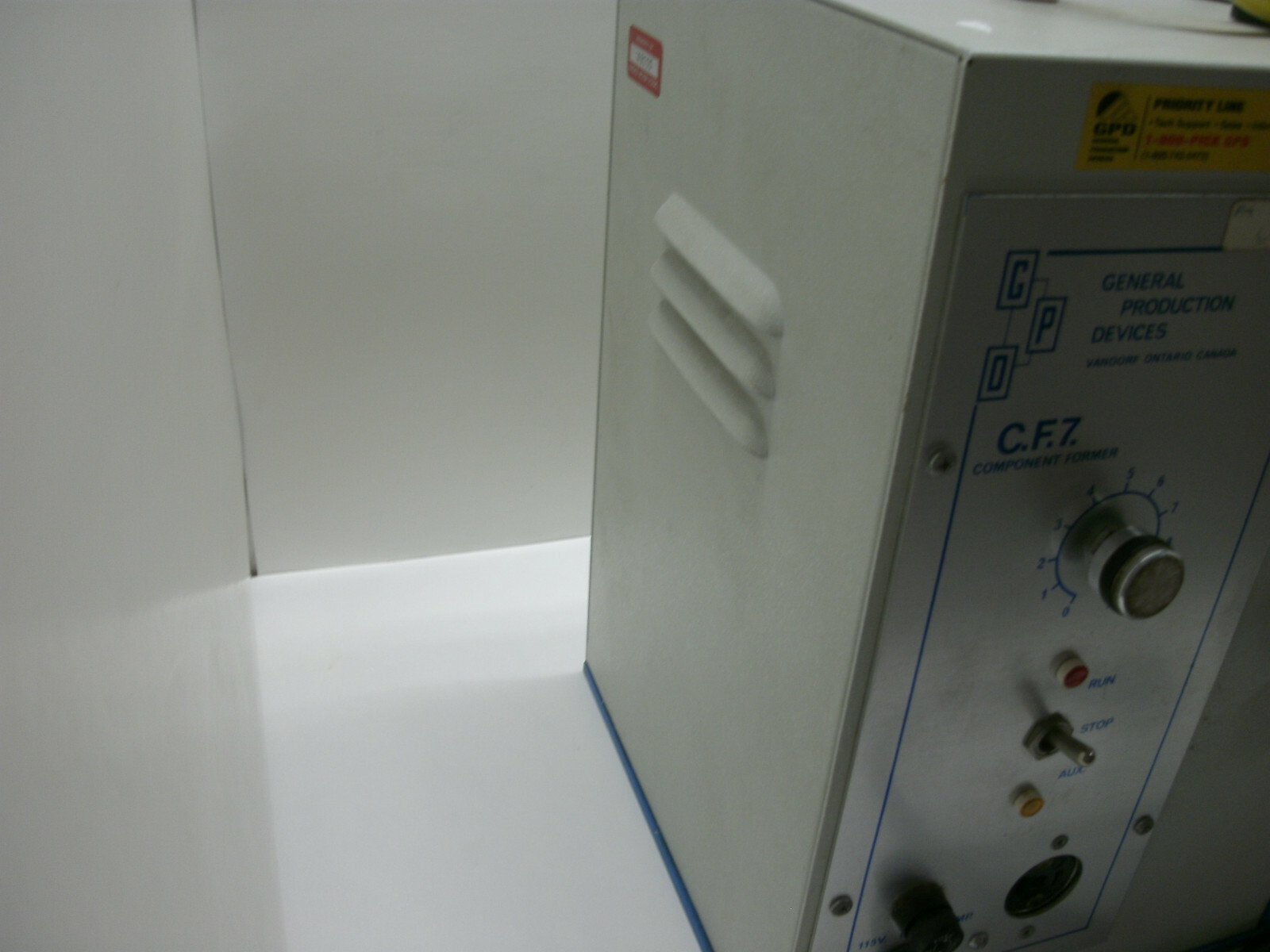 GENERAL PRODUCTION DEVICES C.F.7. COMPONENT FORMER 115V 60Hz 2AMP