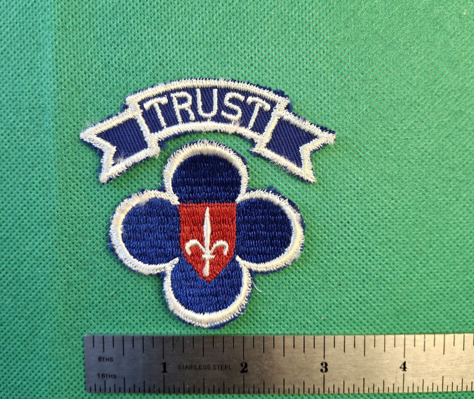 US Army Post WW2/ Trieste Occupation Forces W/"Trust" Tab Patch