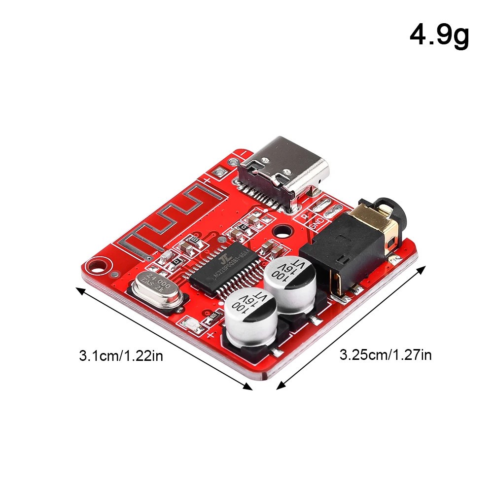 Audio Receiver Board Bluetooth 5.1 MP3 Lossless Decoder Type C USB Amplifier