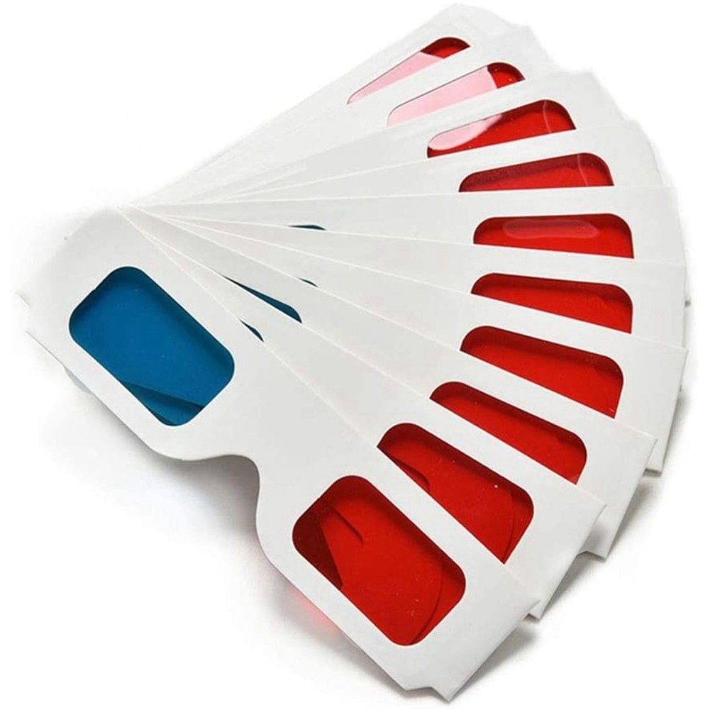 3D Glasses, 20 Pairs Red and Stereo Lenses for Set Anaglyph 3D6607