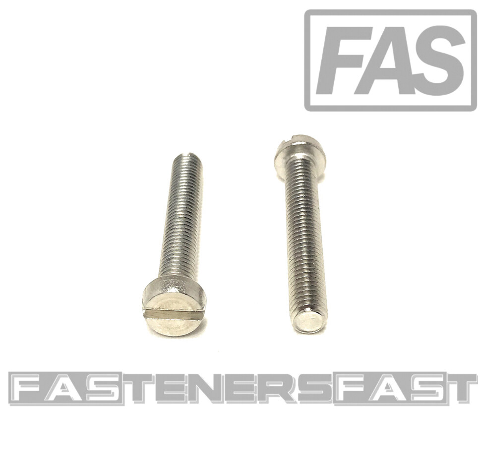 (20) M6-1.0 x40 Stainless Steel Slotted Cheese Head Machine Screw DIN84 A2 M6x40