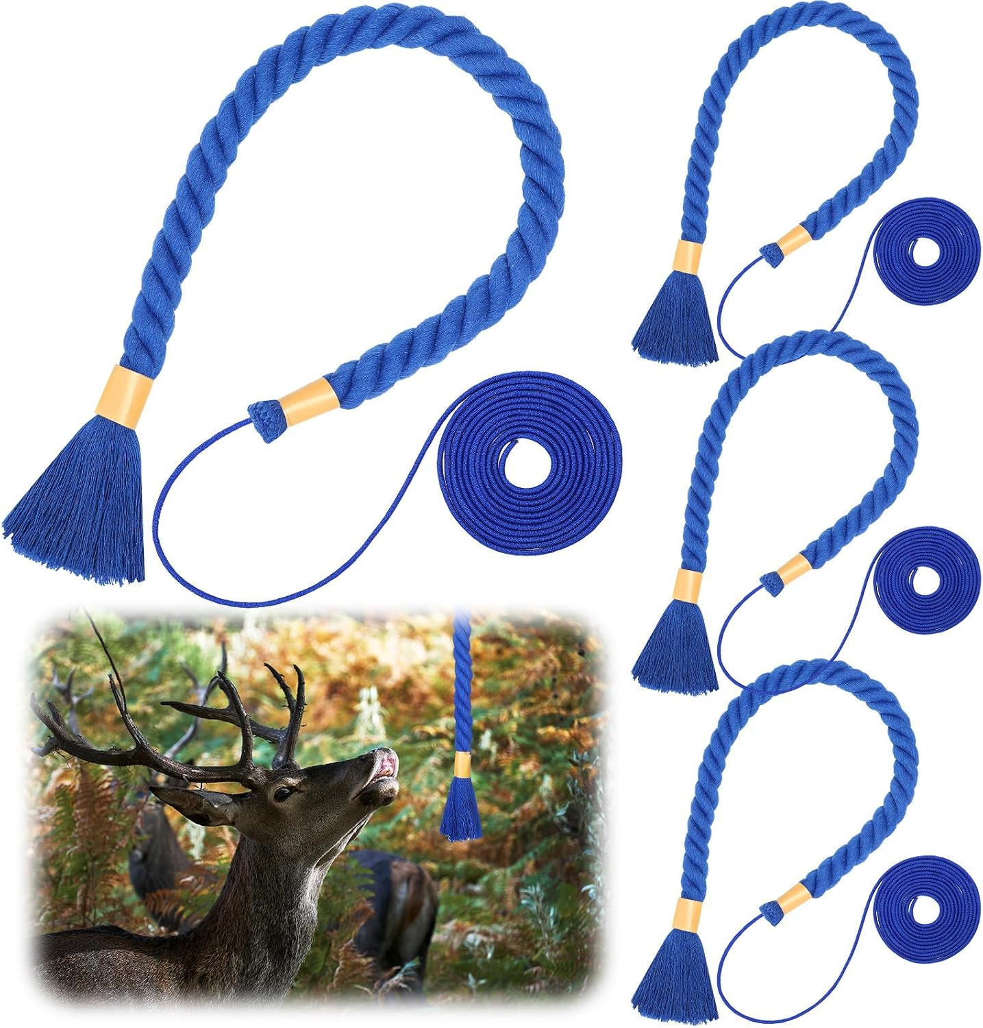 Hemp Scrape Rope 30 Inch Hemp Rope for Deer Hunting Mock Scrape System Rigid