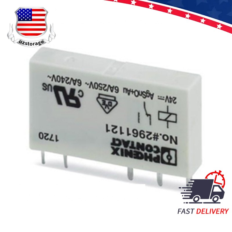 10PCS For Phoenix Contact 2961121 No.2961121 Power Relay 24VDC 5Pin 6A 240v~250V