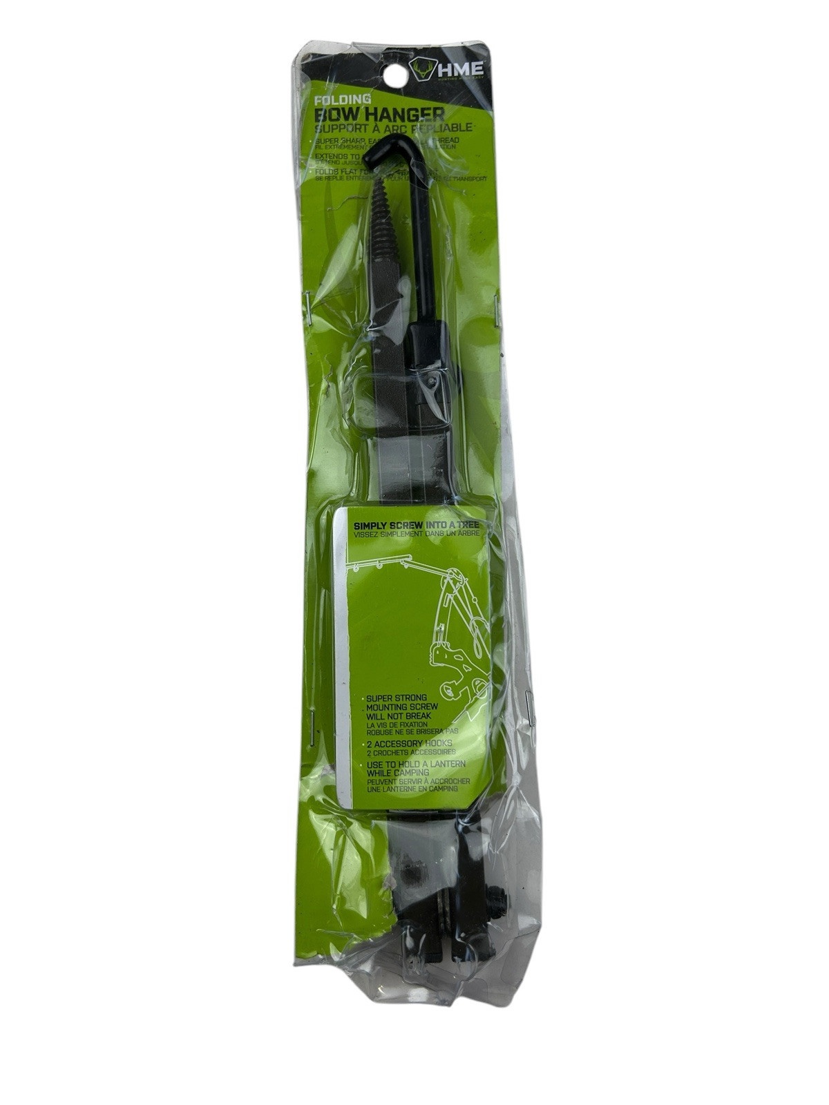 HME HME-FBH Olive Folding Archery Extends to 20" Flat Fold Bow Hanger 42