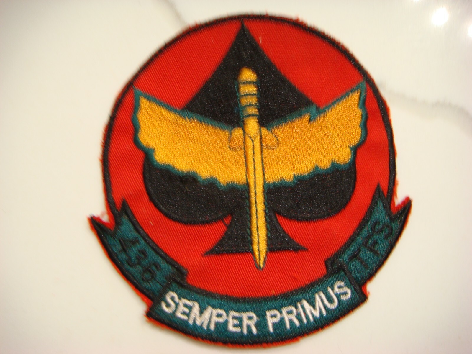 USAF 436th TACTICAL FIGHTER SQUADRON - SEMPER PRIMUS VIETNAM WAR PATCH