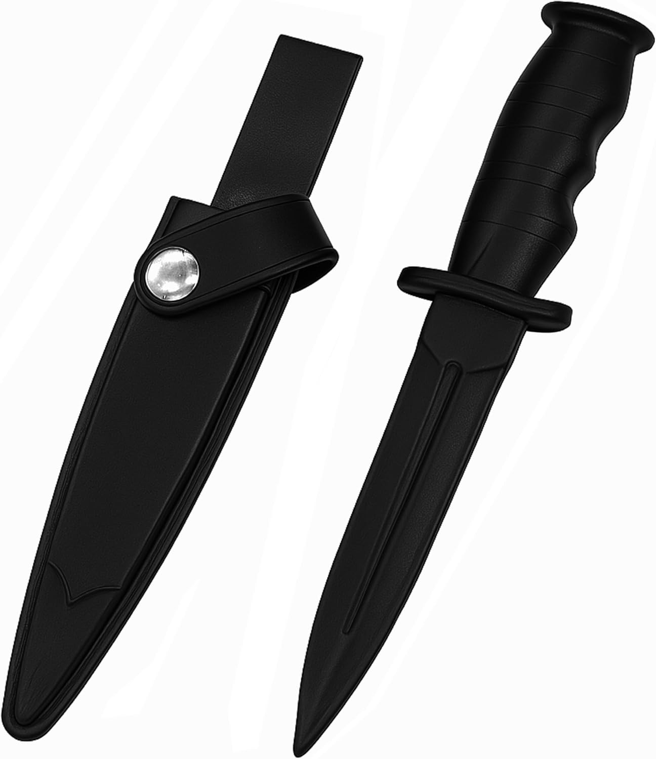 Rubber Dagger Safe Fake Prop Knife with Sheath Harmless Cosplay Accessory Hallow
