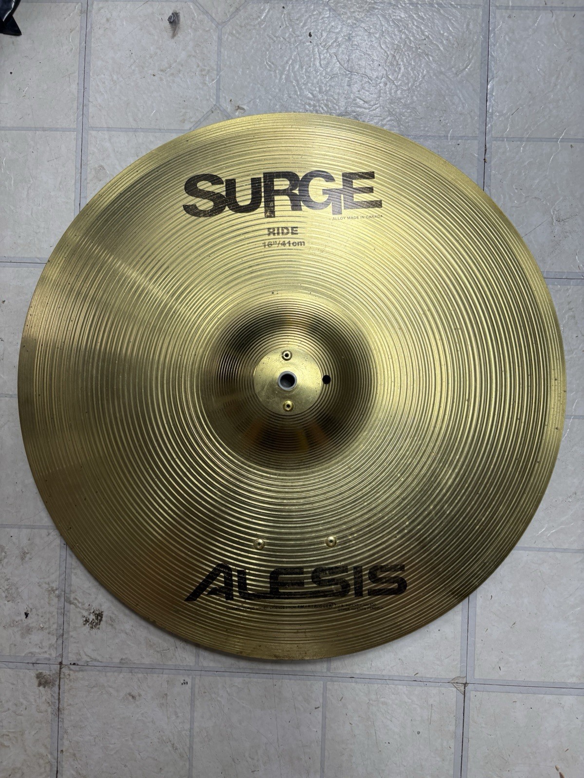 ALESIS SURGE 16" Electronic Dual Zone Ride Cymbal WITH Anti-spin Attachment