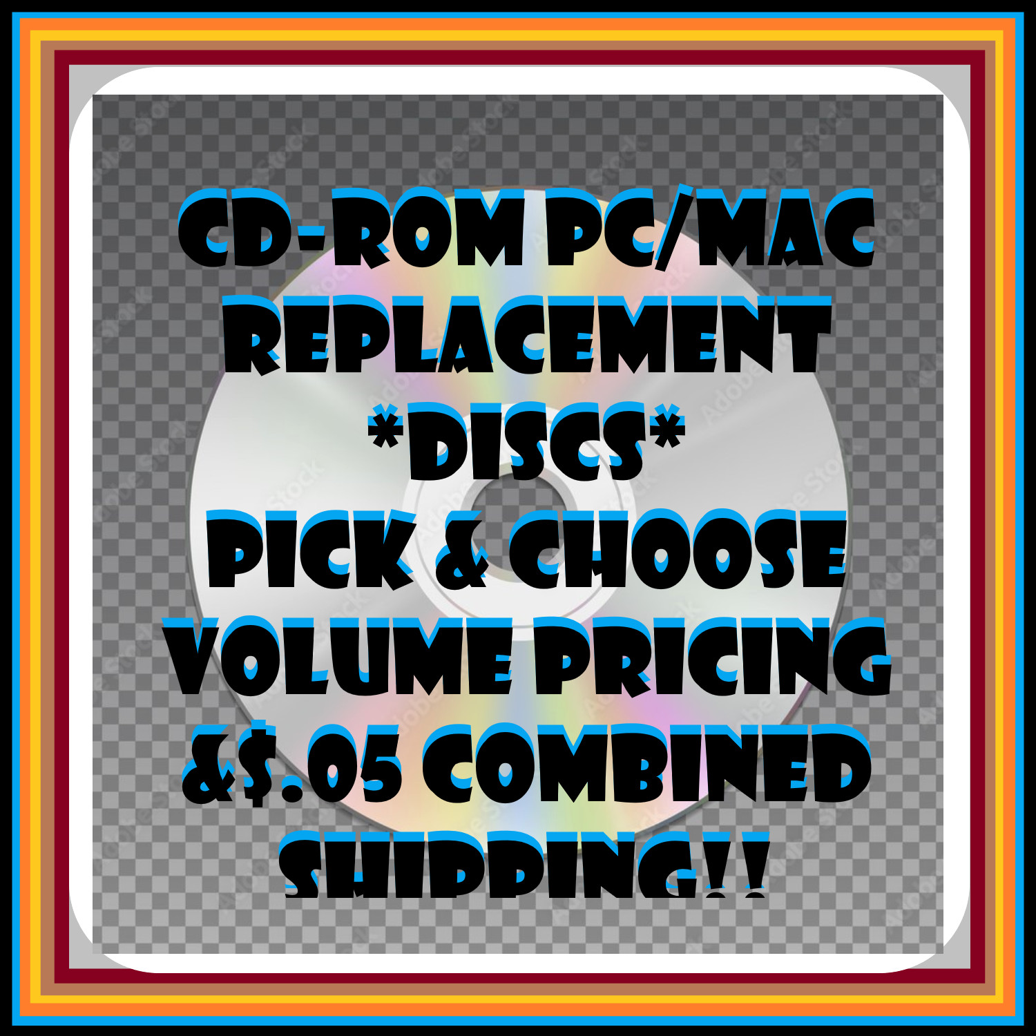 Vintage CD Rom Games / Replacement Discs PC / Mac - Pick & Choose