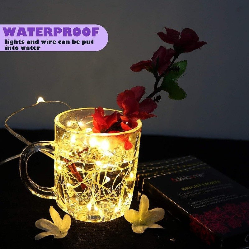 Remote Control Fairy Lights 20 LEDs Battery Powered Waterproof Timer 8 Modes New