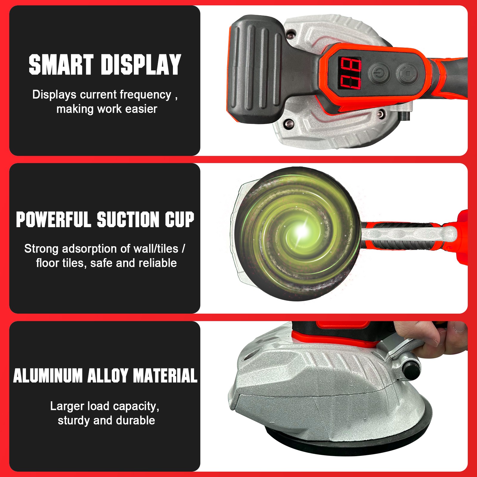 Tile Vibration Tool for MilWauke 18V Battery Adjustable Speed Handheld Tile Tool