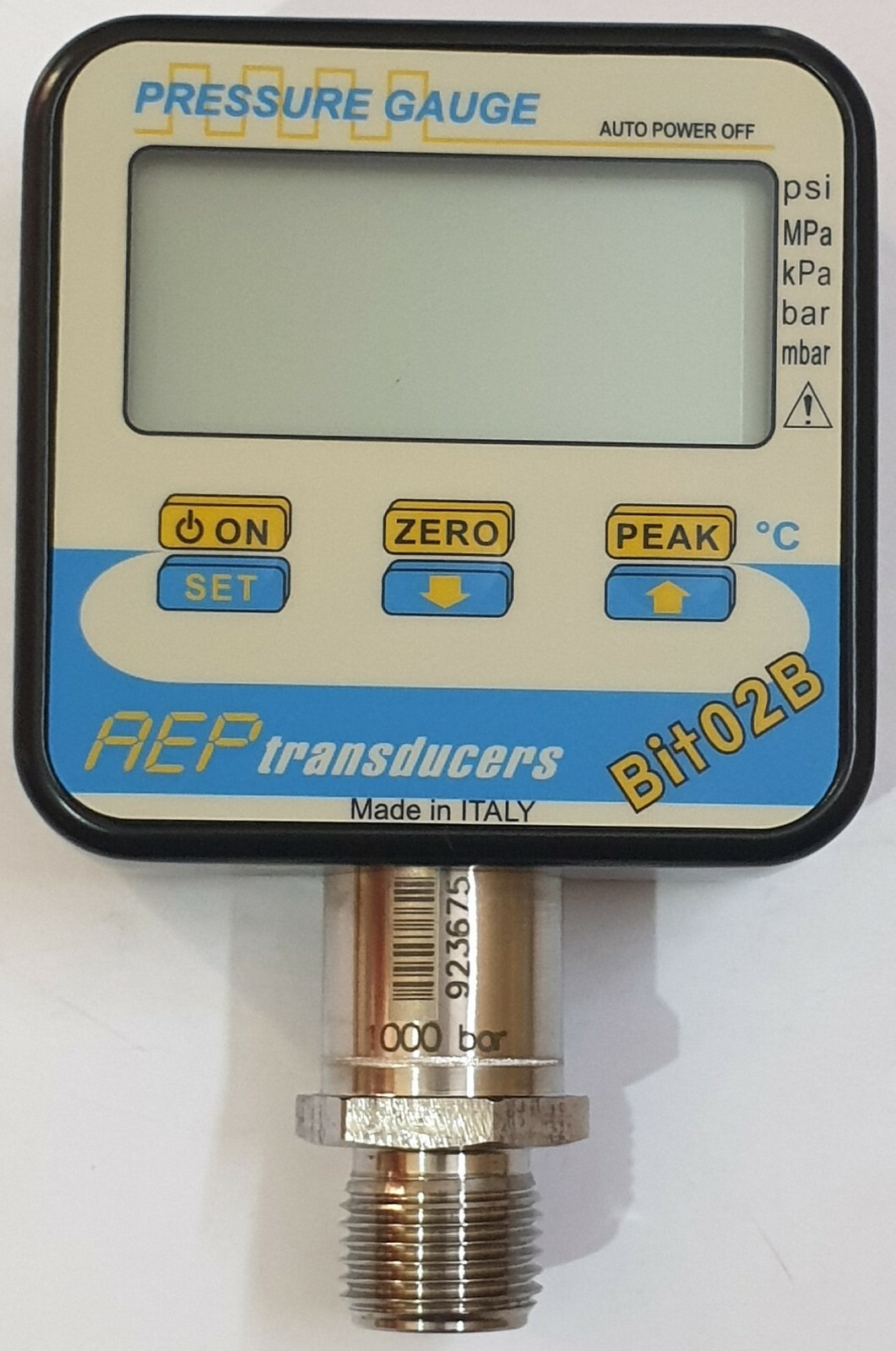 AEP DIGITAL PRESSURE INDICATOR (GAUGE) Bit02B 0-1000 bar