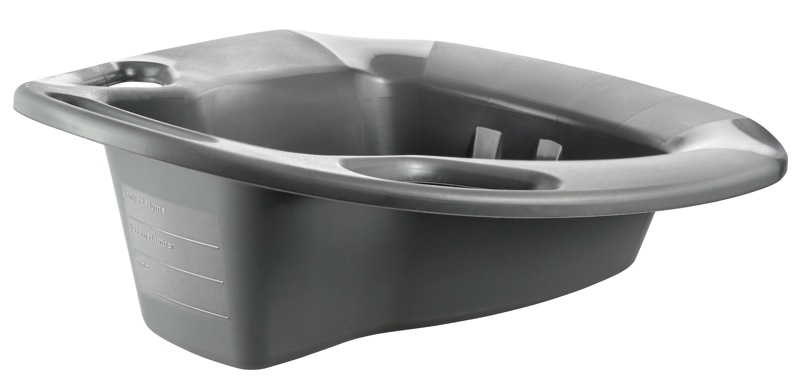 McKesson Stackable Bedpan 15" Graphite 250 lbs Weight Capacity 1 Each 56-80245