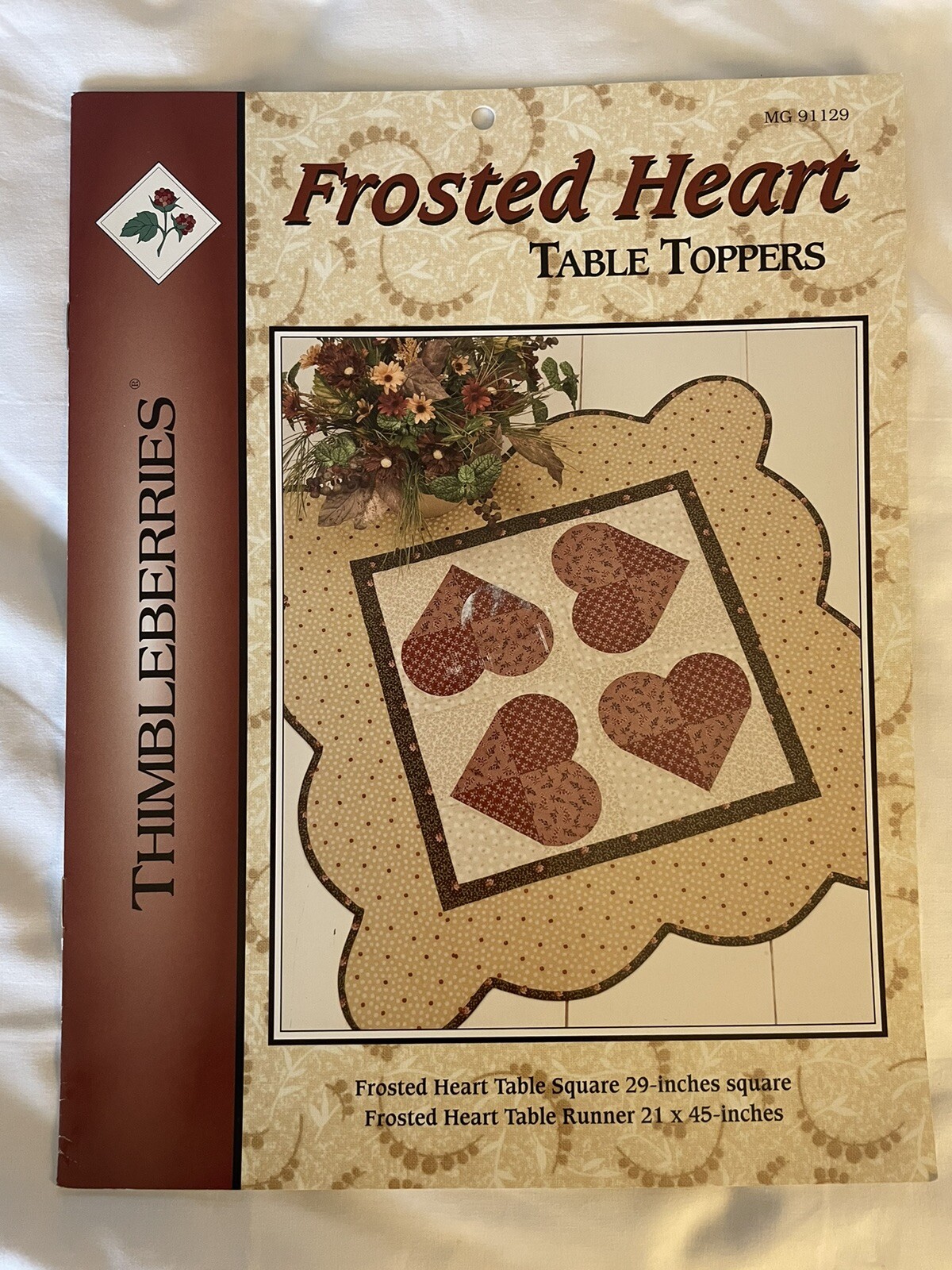 Frosted Heart Table Toppers Thimbleberries MG 91 129 Lynette Jensen Quilting