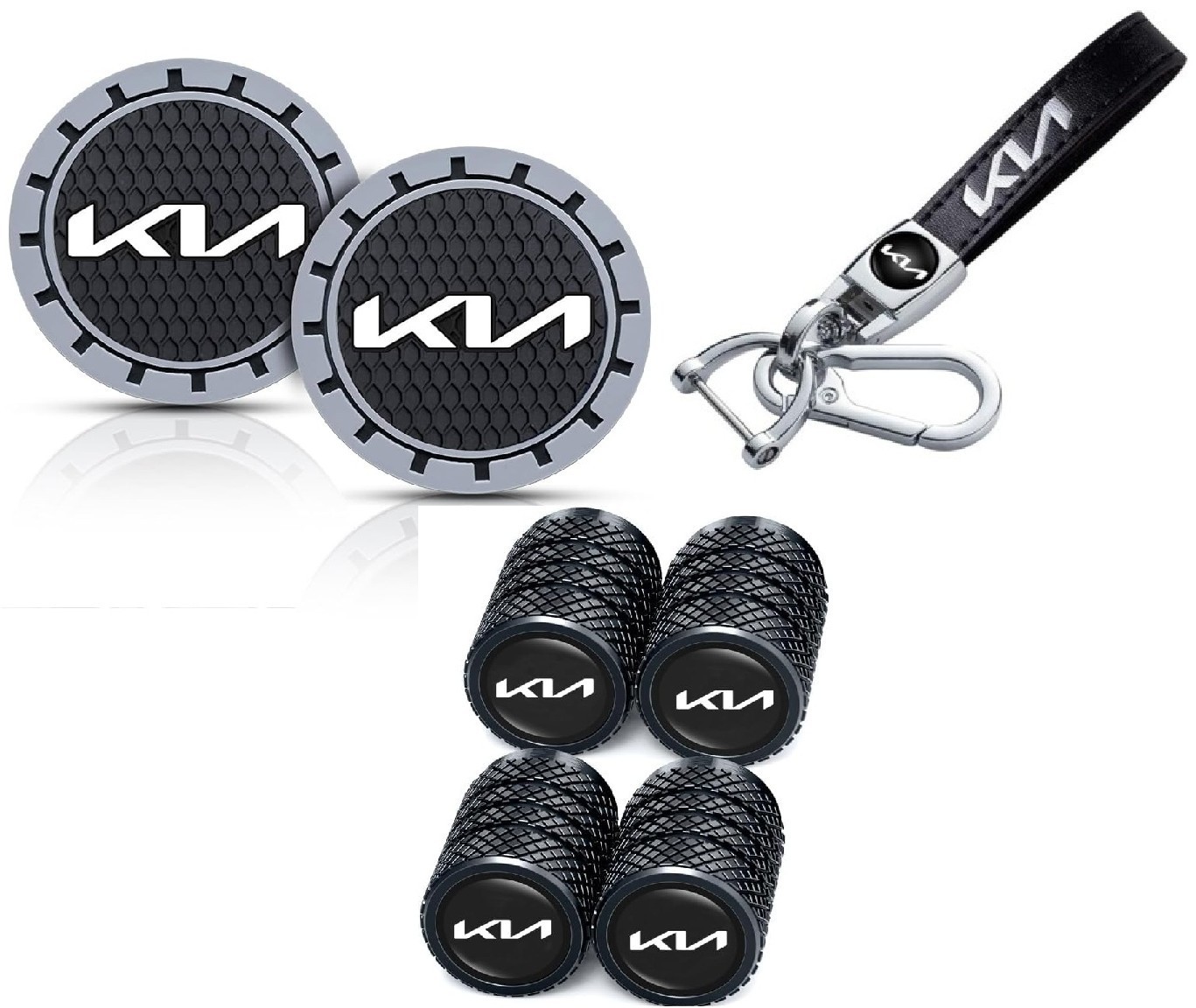 LLAVERO DE CUERO PARA AUTO DE MARCA KIA