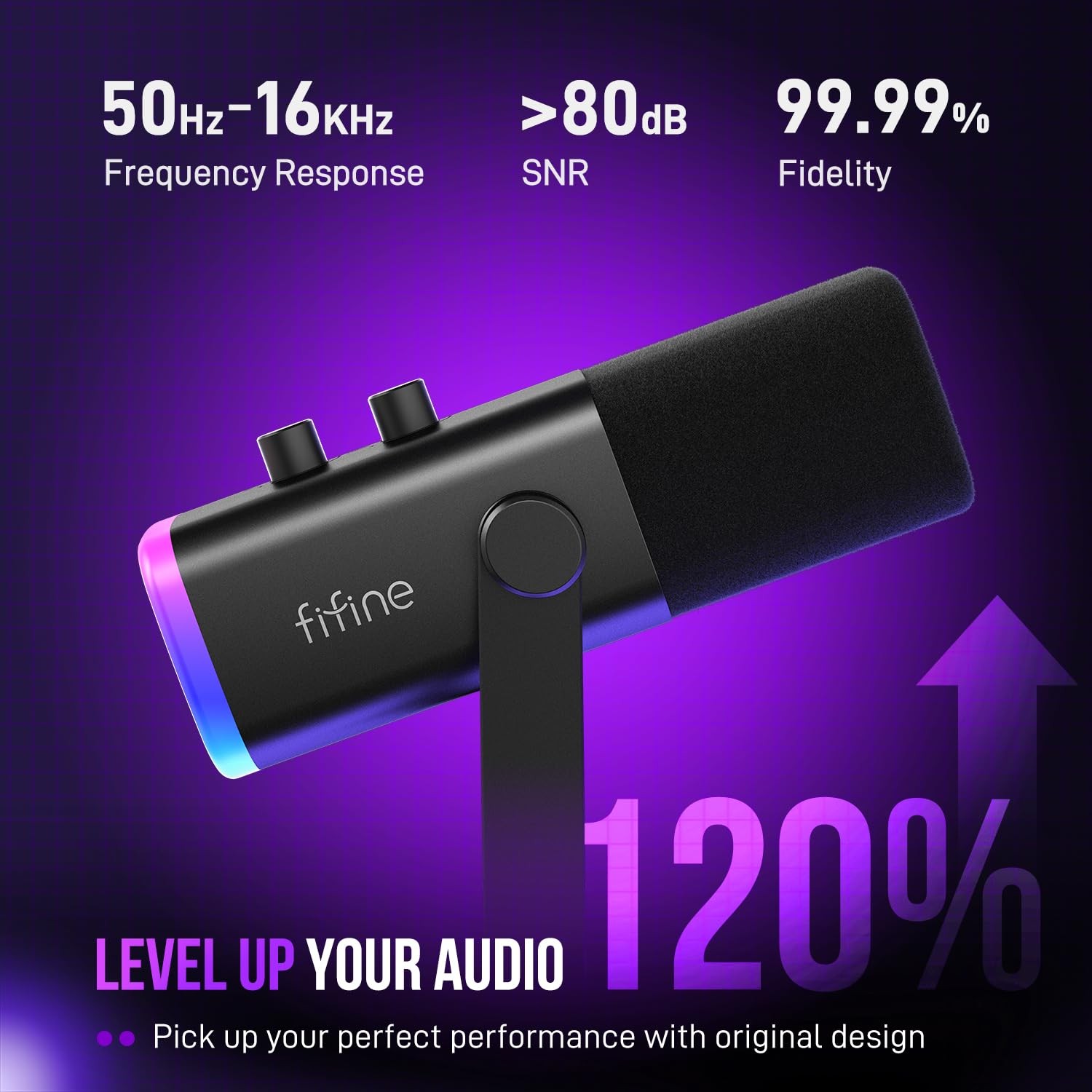 USB/XLR Dynamic Microphone for Podcast Recording PC Computer Gaming Streaming