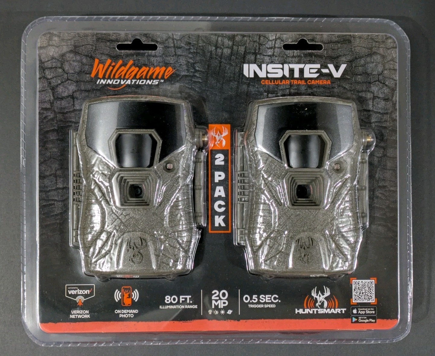 Wildgame Innovations Insite-V Cellular 20MP Trail Camera WGI-INSV 2-Pack