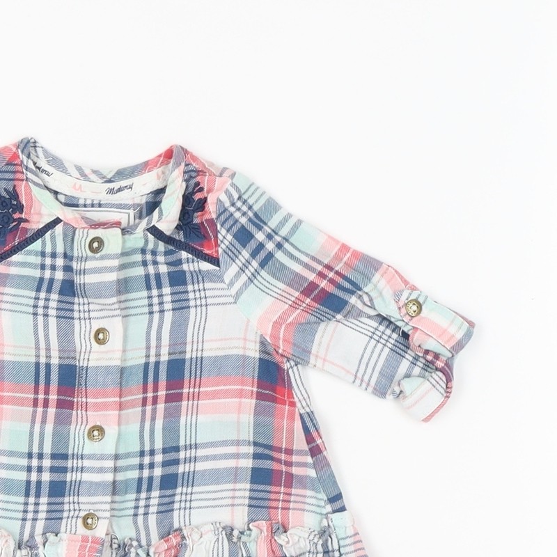 Marhmellow Multicoloured Plaid Button-Up for Babies
