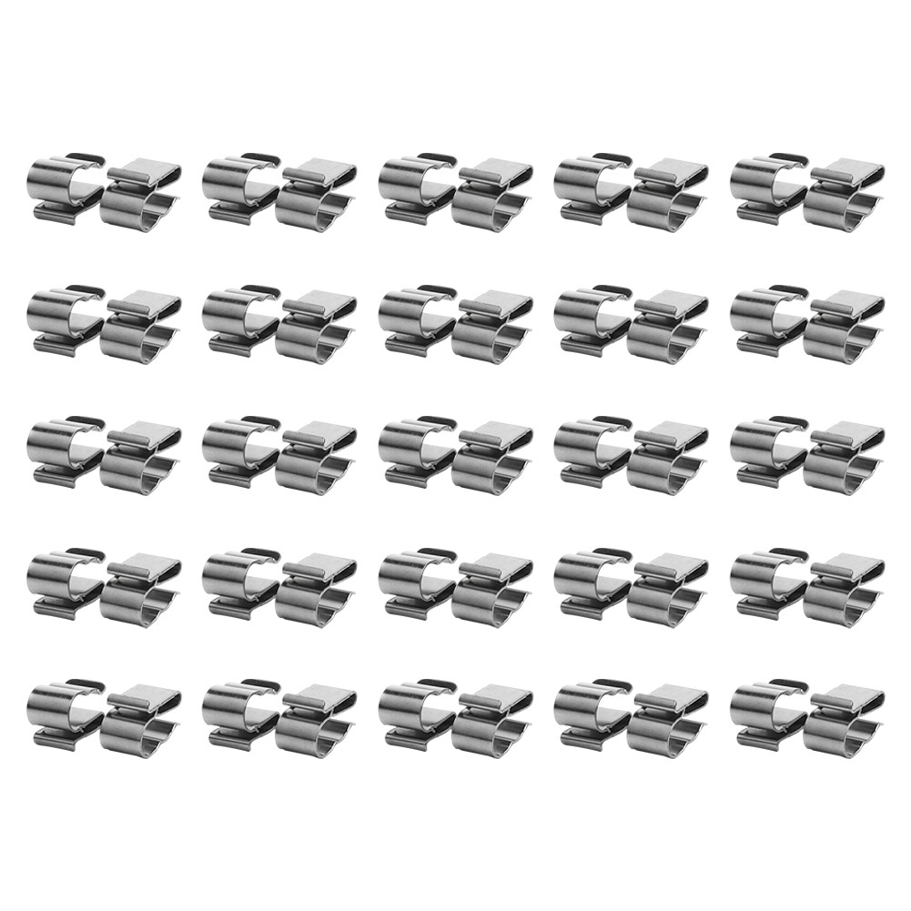 50pcs Stainless Steel PV Cable Clamp for Flat Roof Solar Panel Installations