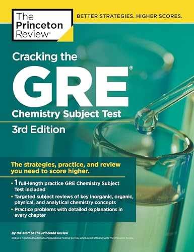 Cracking the GRE Chemistry - Paperback, by The Princeton Review - Very Good
