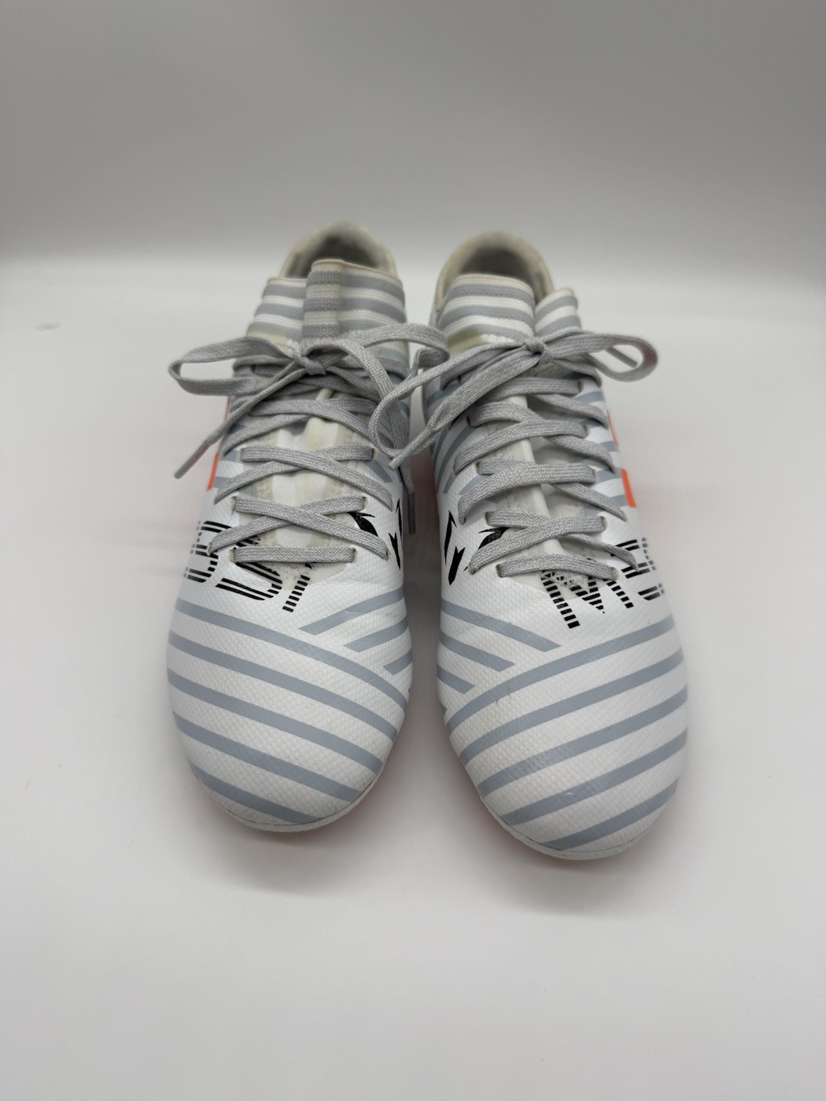 adidas Messi Nemeziz Men's Soccer Cleats White Orange US Size 5.5