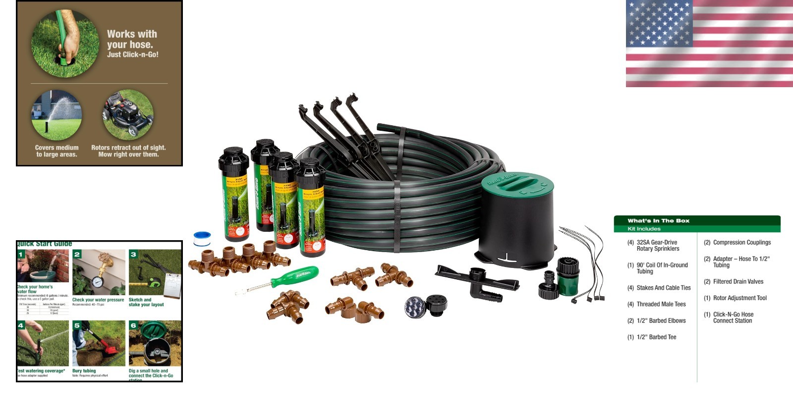 Pro Rotor Pop-up Sprinkler System Kit**$